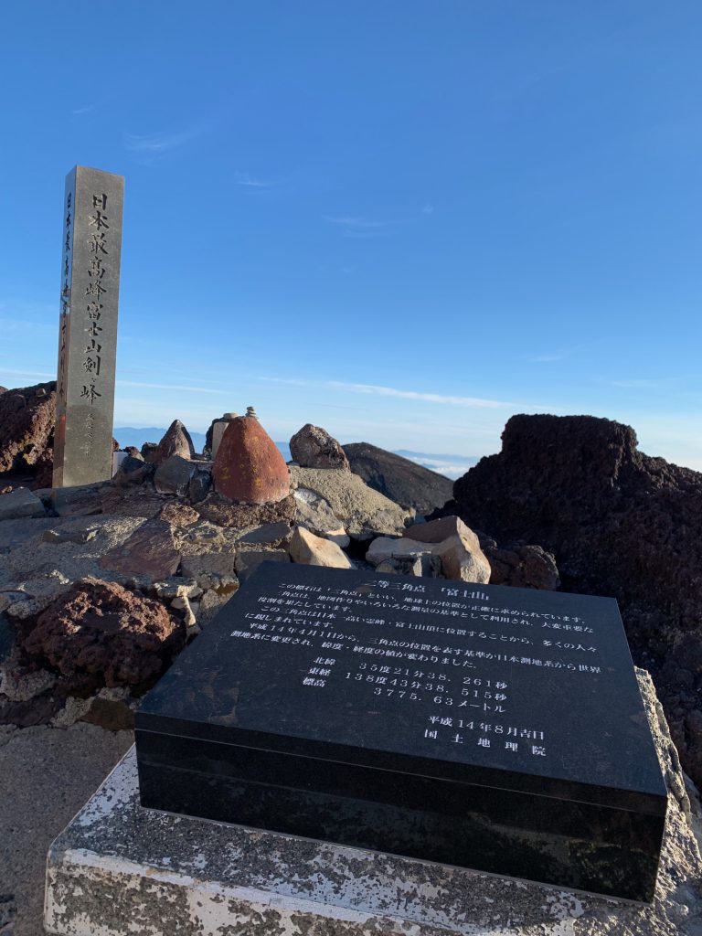 富士山の一番高いところ